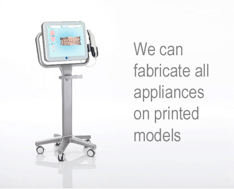 we fabricate all appliances on printed models